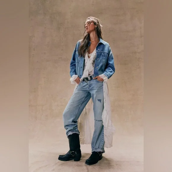 Women’s White Long Sleeve Ruffle Sheer Lace Maxi Dress Top Kimono - Picture 7 of 13